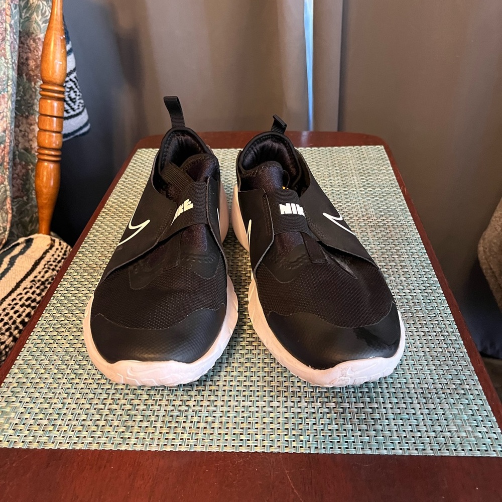 Nike Black and White Slip-On Shoes